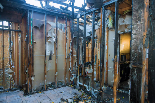Professional Fire Damage Assessment technician working in Commerce, CA